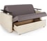 Диван-кровать Шарм 140 рогожка латте и экокожа беж 33070351 8