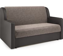 Диван-кровать Шарм Аккорд Д 140 Корфу коричневый и экокожа шоколад 33070061