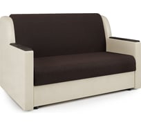 Диван-кровать Шарм Аккорд Д 120 рогожка шоколад и экокожа беж 33070049