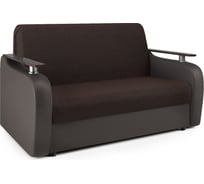 Диван аккордеон Шарм Гранд Д 120 рогожка шоколад и экокожа шоколад 33070398