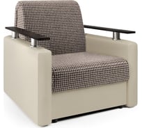 Кресло-кровать Шарм Корфу коричневый и экокожа беж 33070684