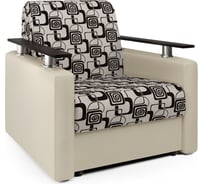 Кресло-кровать Шарм экокожа беж и ромб 33070694