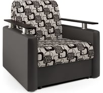 Кресло-кровать Шарм экокожа шоколад и ромб 33070695