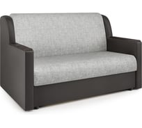 Диван-кровать Шарм Аккорд Д 100 экокожа шоколад и серый шенилл 33070039