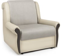 Кресло-кровать Шарм Аккорд М экокожа беж и шенилл беж 33070672
