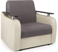 Кресло-кровать Шарм Гранд Д рогожка латте и экокожа беж 33070731