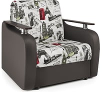 Кресло-кровать Шарм Гранд Д 70 велюр Париж и экокожа шоколад 170522122