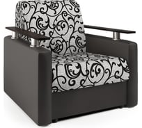 Кресло-кровать Шарм 80 экокожа шоколад и узоры 170522320