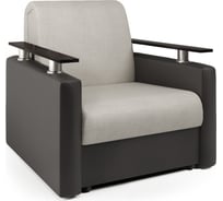 Кресло-кровать Шарм 90 экокожа шоколад и шенилл беж 170522345