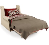 Кресло-кровать Шарм Аккорд М 90 Корфу коричневый и экокожа беж 170522105