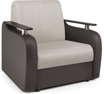 Кресло-кровать Шарм Гранд Д 80 экокожа шоколад и шенилл беж 170522168