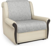 Кресло-кровать Шарм Аккорд М 90 экокожа беж и серый шенилл 170522114
