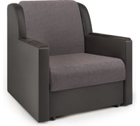 Кресло-кровать Шарм Аккорд Д 60 рогожка латте и экокожа шоколад 170522008