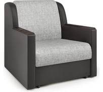 Кресло-кровать Шарм Аккорд Д 90 экокожа шоколад и серый шенилл 170522058