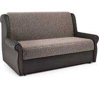 Диван-кровать Шарм Аккорд М 100 Корфу коричневый и экокожа, шоколад 33070090