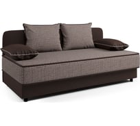 Кушетка Шарм Прима рогожка, шоколад и Корфу 403210027