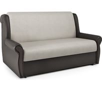 Диван-кровать Шарм Аккорд М 140 экокожа, шоколад и шенилл, бежевый 33070142