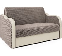 Диван-кровать Шарм Коломбо 100 Корфу коричневый и экокожа, бежевый 30060001