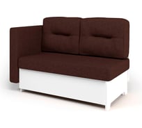 Кушетка Шарм Гамма 120 левый, белый и шоколад 33070617