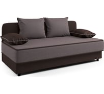 Кушетка Шарм Прима рогожка, шоколад и латте 403210026