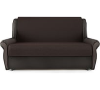 Диван-кровать Шарм Аккорд М 100 рогожка, шоколад и экокожа, шоколад 33070099