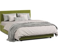 Кровать двуспальная Шарм с подъемным механизмом, Классика 140, велюр Дрим эппл 170523946