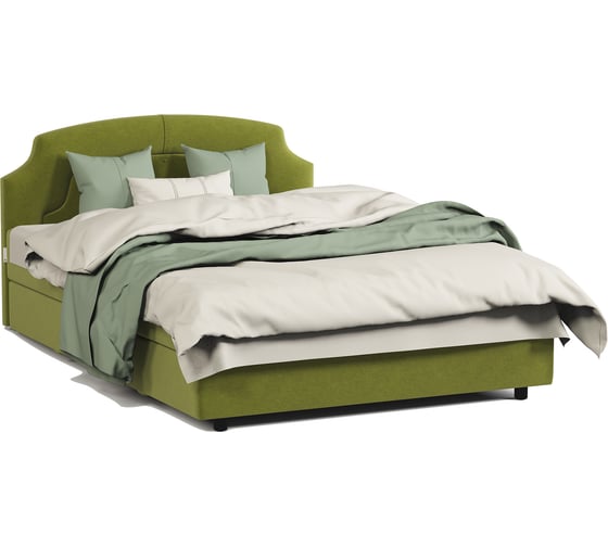 Кровать двуспальная Шарм с подъемным механизмом, 160, велюр Дрим эппл 170523964 1