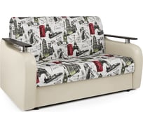 Диван аккордеон Шарм Гранд Д 100 велюр Париж и экокожа бежевый 33070367