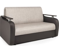 Диван аккордеон Шарм Гранд Д 100 корфу бежевый и экокожа шоколад 33070370