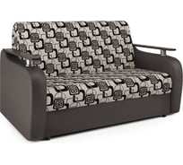 Диван аккордеон Шарм Гранд Д 100 экокожа, шоколад и ромб 33070382