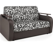 Диван аккордеон Шарм Гранд Д 140 экокожа шоколад и узоры 33070021