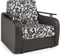 Кресло-кровать Шарм Гранд Д 70 экокожа шоколад и узоры 170522143