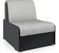 Кресло-кровать Шарм Коломбо БП 60 шенилл серый и экокожа черный 170522230