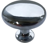 Мебельная ручка-кнопка Trodos 9095 алюминий, хром хедер 303775