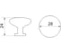 Мебельная ручка-кнопка Trodos 9095 алюминий, черный хедер 303776 2