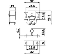 Роликовая защелка Amig бихром 12 BIC 16497152