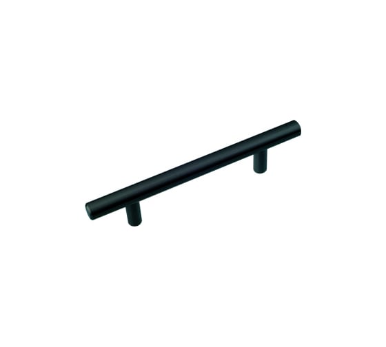 Мебельная ручка-рейлинг Trodos 8926 D12x96-156 мм, сталь черный 303140