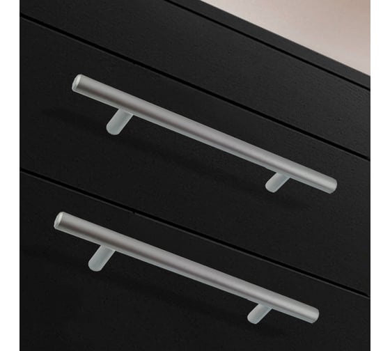 Мебельная ручка-рейлинг Trodos 8925 D10x192-252 мм, сталь, хром, матовый хедер 303135