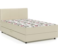 Тахта Шарм Классика 120, велюр Париж и экокожа беж 104210551