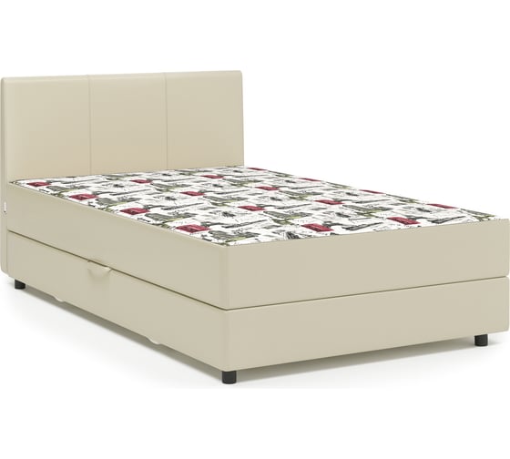 Тахта Шарм Классика 120, велюр Париж и экокожа беж 104210551 1