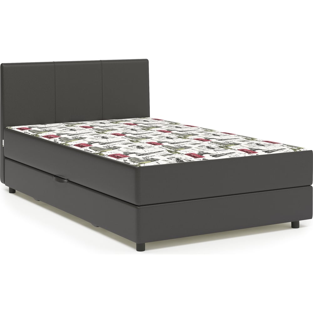 Тахта Шарм Классика 160, велюр Париж и экокожа шоколад 104210594 ...