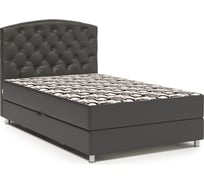 Тахта Шарм Премиум 160, экокожа шоколад и ромб 104210704