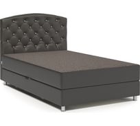 Тахта Шарм Премиум Люкс 90, Корфу коричневый и экокожа шоколад 104210792