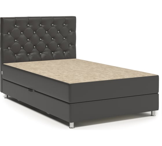 Тахта Шарм эль Люкс 160, замша беж и экокожа шоколад 104210791 1