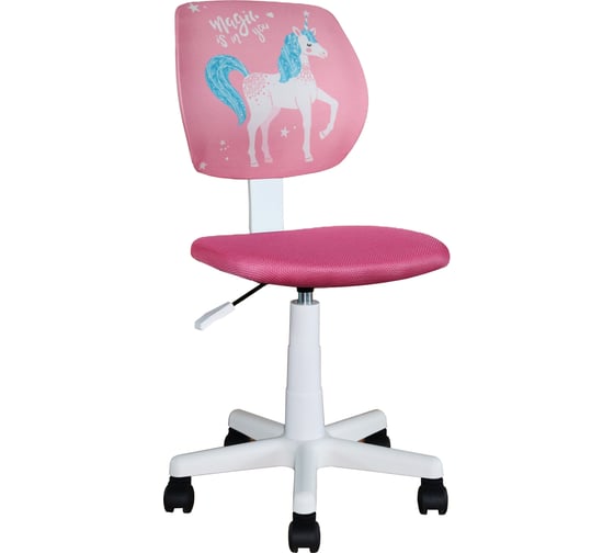 Кресло компьютерное детское Стул Груп ЛОЛО Unicorn, пластик белый 5256D-W Unicorn
