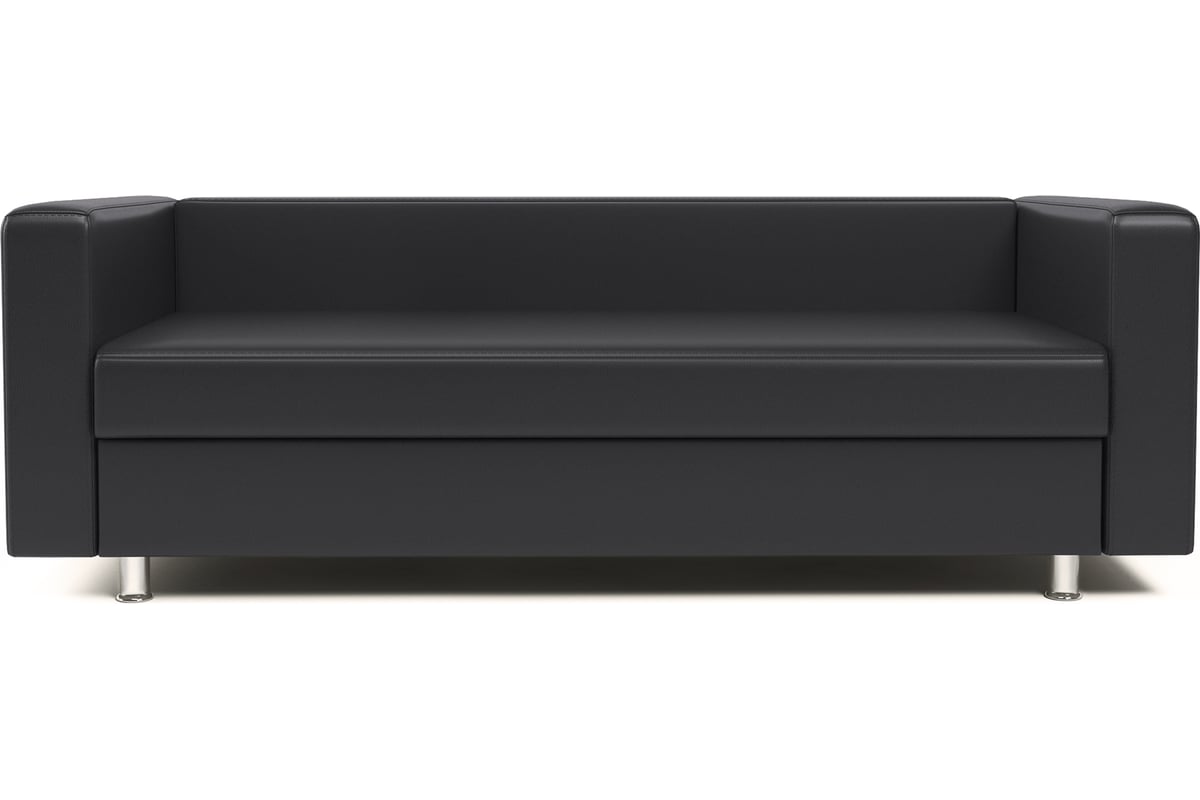 Диван офисный 3-х местный Шарм БИТ экокожа, черный 1907321 - выгодная ...