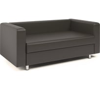 Диван офисный Шарм БИТ экокожа, коричневый 1910317