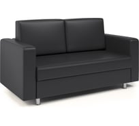 Диван офисный двухместный Шарм Бит-2х черный 1910103