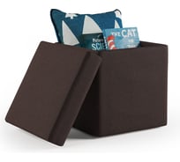 Пуф складной Шарм Пикник рогожка, шоколад 170523741