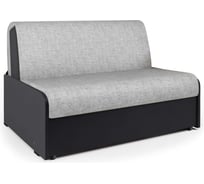 Диван кровать Шарм Коломбо БП 140 шенилл серый и экокожа черный 33070516